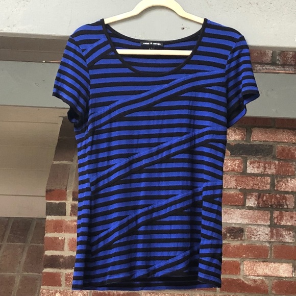 Cable & Gauge Tops Cable Gauge Blueblack Striped Top Poshmark